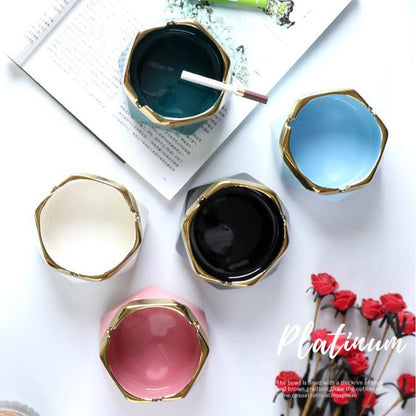 Cool Gift, Fashion Ceramic Ashtray, Available in Different Colors
