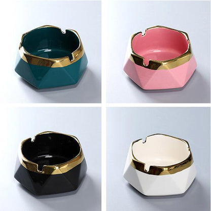 Cool Gift, Fashion Ceramic Ashtray, Available in Different Colors