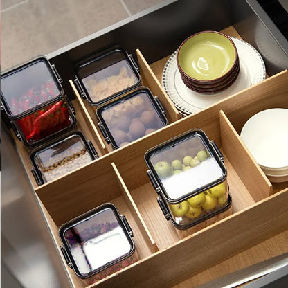 Cool Gift, Square Food Storage Containers, Sealed Jar With Lid, Available in Different Sizes