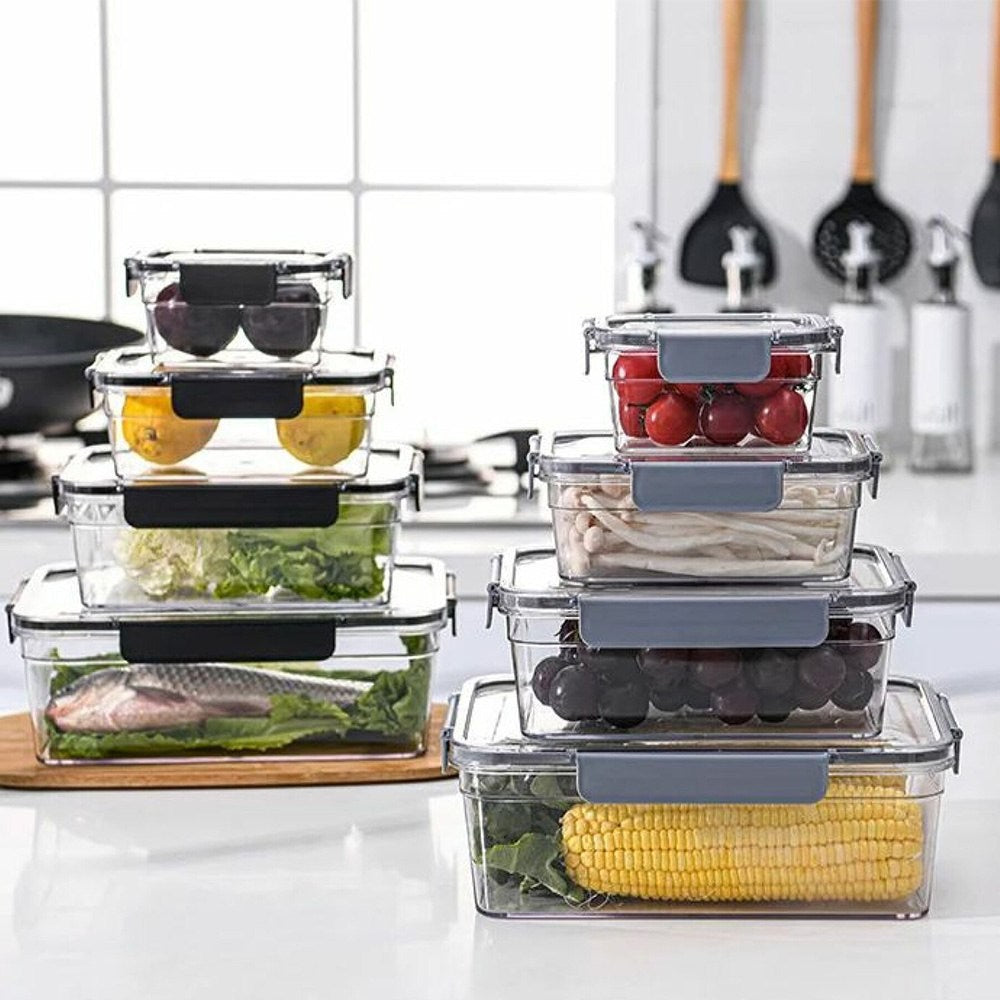 Cool Gift, Square Food Storage Containers, Sealed Jar With Lid, Available in Different Sizes