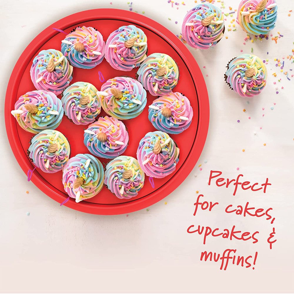 Cool Gift, Cupcake Carrier With Lid And Handle, Available in Different Colors