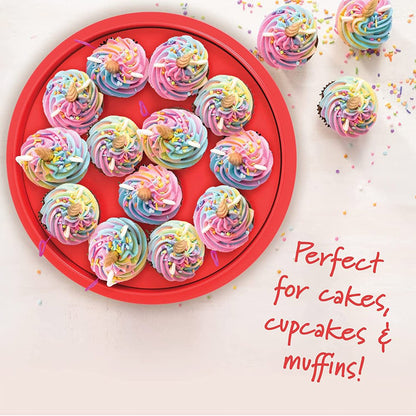 Cool Gift, Cupcake Carrier With Lid And Handle, Available in Different Colors