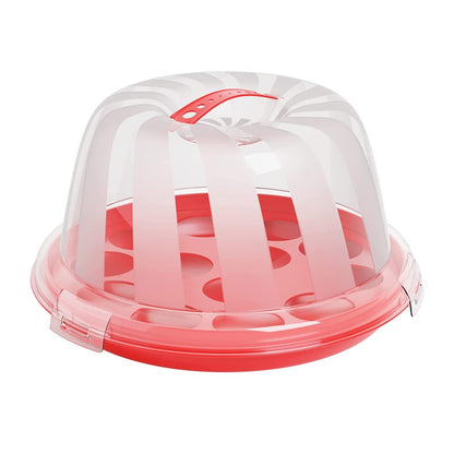 Cool Gift, Cupcake Carrier With Lid And Handle, Available in Different Colors