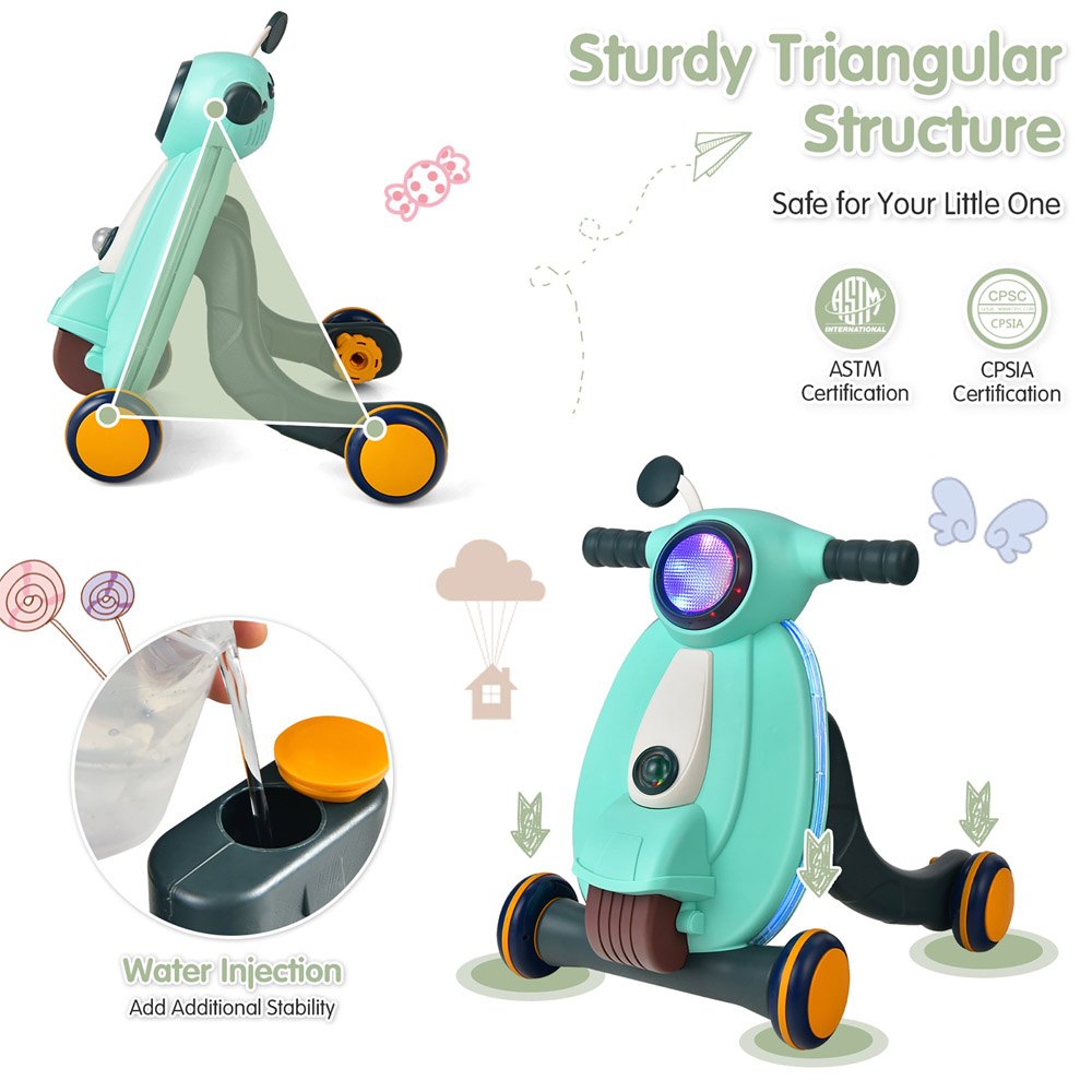 Cool Gift, Baby Sit To Stand Learning Walker W/ Lights & Sounds, Available in Different Colors