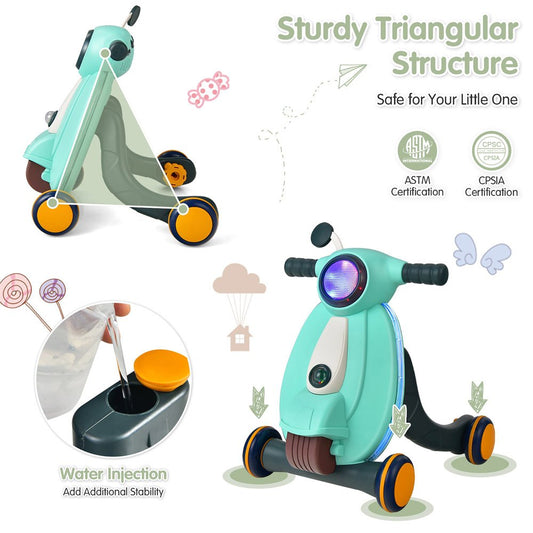 Cool Gift, Baby Sit To Stand Learning Walker W/ Lights & Sounds, Available in Different Colors