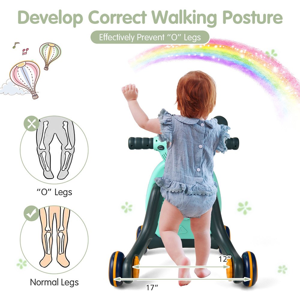 Cool Gift, Baby Sit To Stand Learning Walker W/ Lights & Sounds, Available in Different Colors