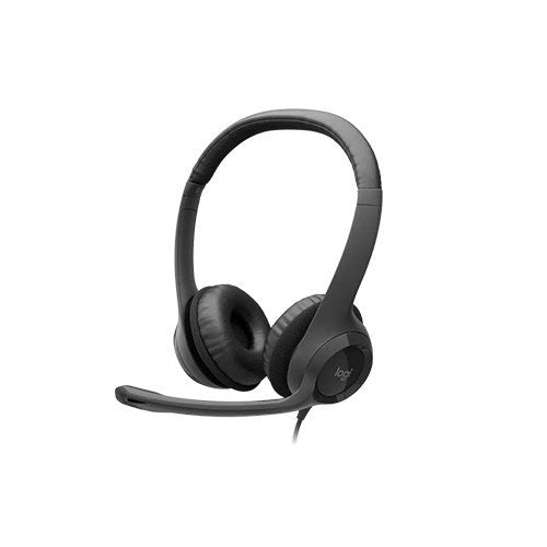 Logitech, Headset Wired H390 Usb With Noise-Canceling Mic In-Line Controls (Black) Usb A
