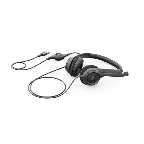 Logitech, Headset Wired H390 Usb With Noise-Canceling Mic In-Line Controls (Black) Usb A
