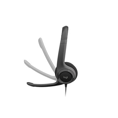 Logitech, Headset Wired H390 Usb With Noise-Canceling Mic In-Line Controls (Black) Usb A