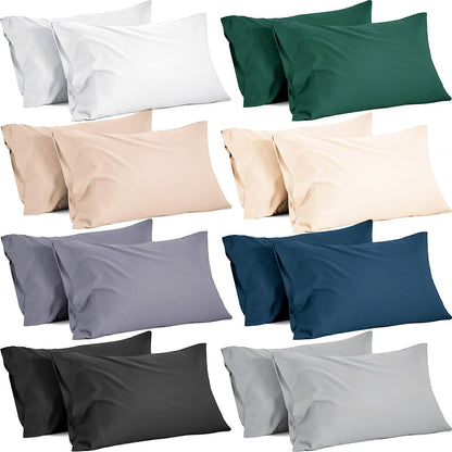 Cool Gift, 2 Pack Breathable and Cooling Pillow Cases, Available in Different Colors
