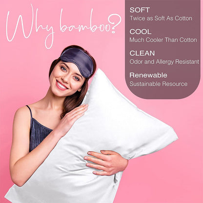 Cool Gift, 2 Pack Breathable and Cooling Pillow Cases, Available in Different Colors