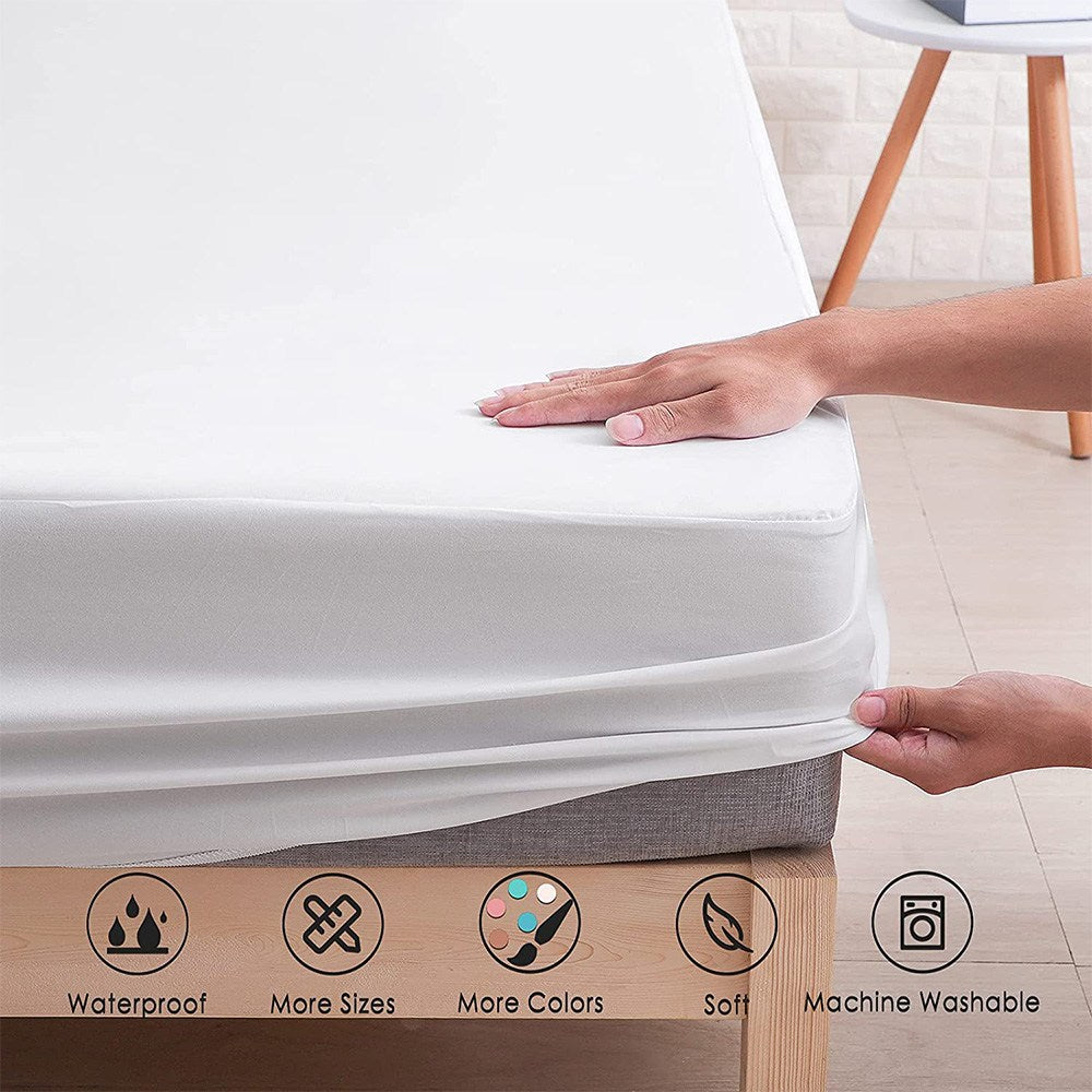 Cool Gift, 120x200+25cm Mattress Cover Full Elastics, Available in Different Colors