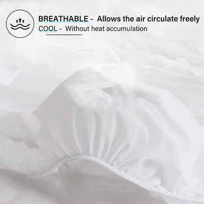 Cool Gift, 120x200+25cm Mattress Cover Full Elastics, Available in Different Colors