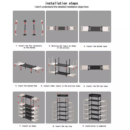 Cool Gift, Multifunction Double-color Matching Shoe Rack Organizer, Available in Different Sizes