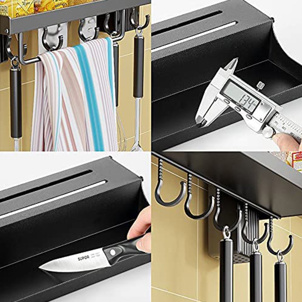 Cool Gift, kitchen wall-mounted storage pot rack, Available in Different Colors & Sizes