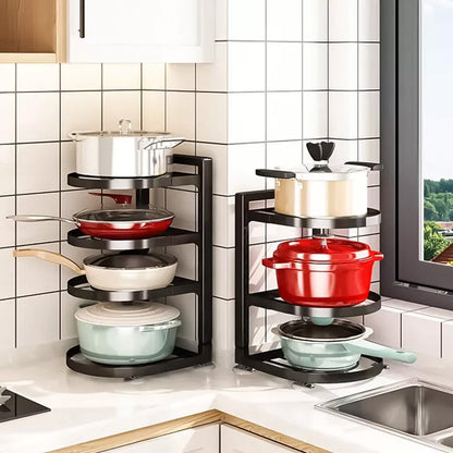 Cool gift, Under Sink Adjustable Pots & Pans Rack, Available in Different Sizes