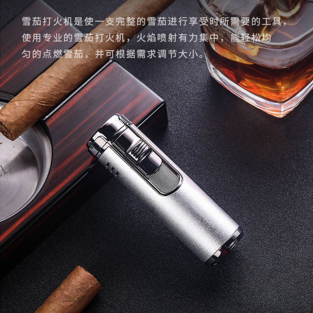 Honest, Quadruple 4-Flame Jet Lighter Bcz482-1, Available in Different Colors