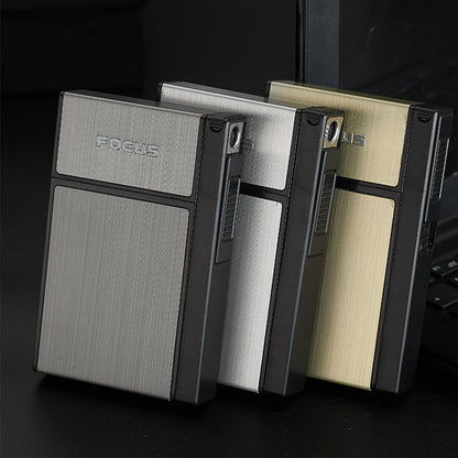 Cool Gift, Slim Cigarette Case With Electric Lighter Jd-Yh061A, Available in Different Colors