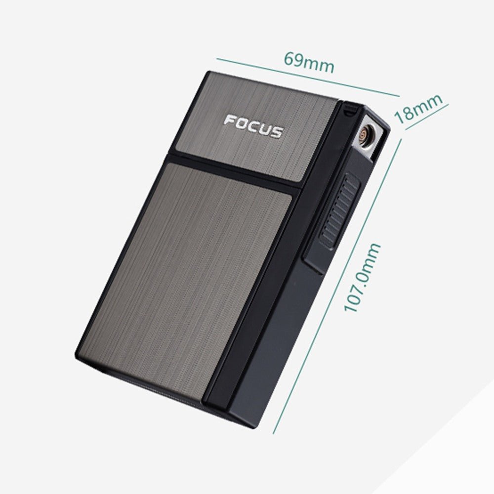 Cool Gift, Slim Cigarette Case With Electric Lighter Jd-Yh061A, Available in Different Colors