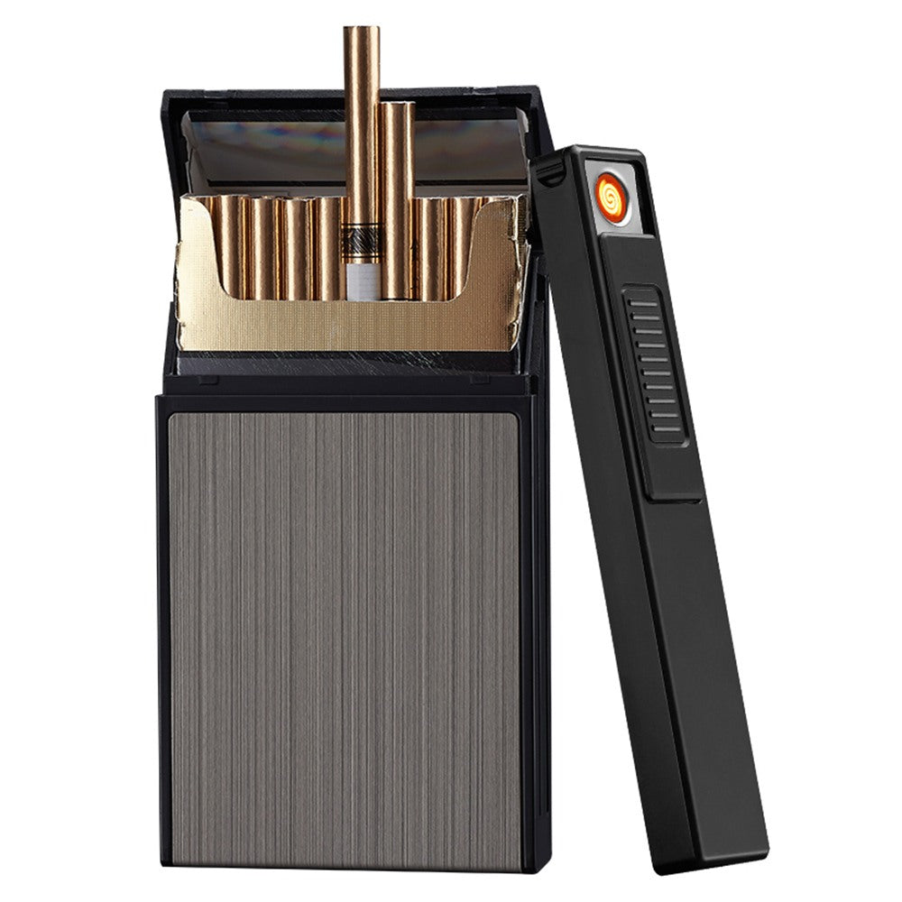 Cool Gift, Slim Cigarette Case With Electric Lighter Jd-Yh061A, Available in Different Colors