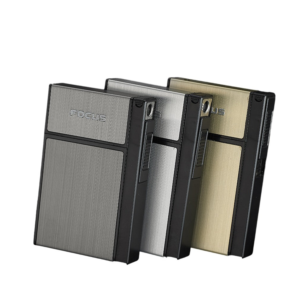 Cool Gift, Slim Cigarette Case With Electric Lighter Jd-Yh061A, Available in Different Colors