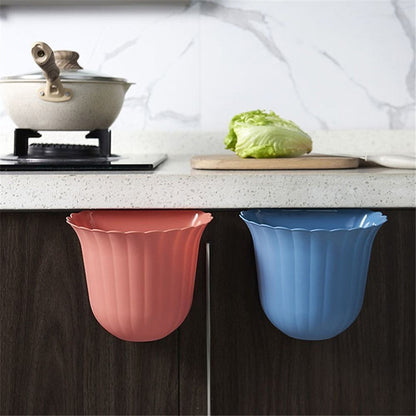 Cool Gift, Garbage Bin Flower Shape Hanging Trash Can, Available in Different Colors