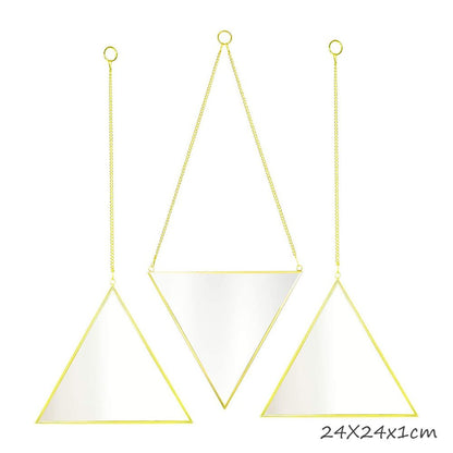 Cool Gift, Triangle Decorative Mirror Set of 3 HB-99-SJx3