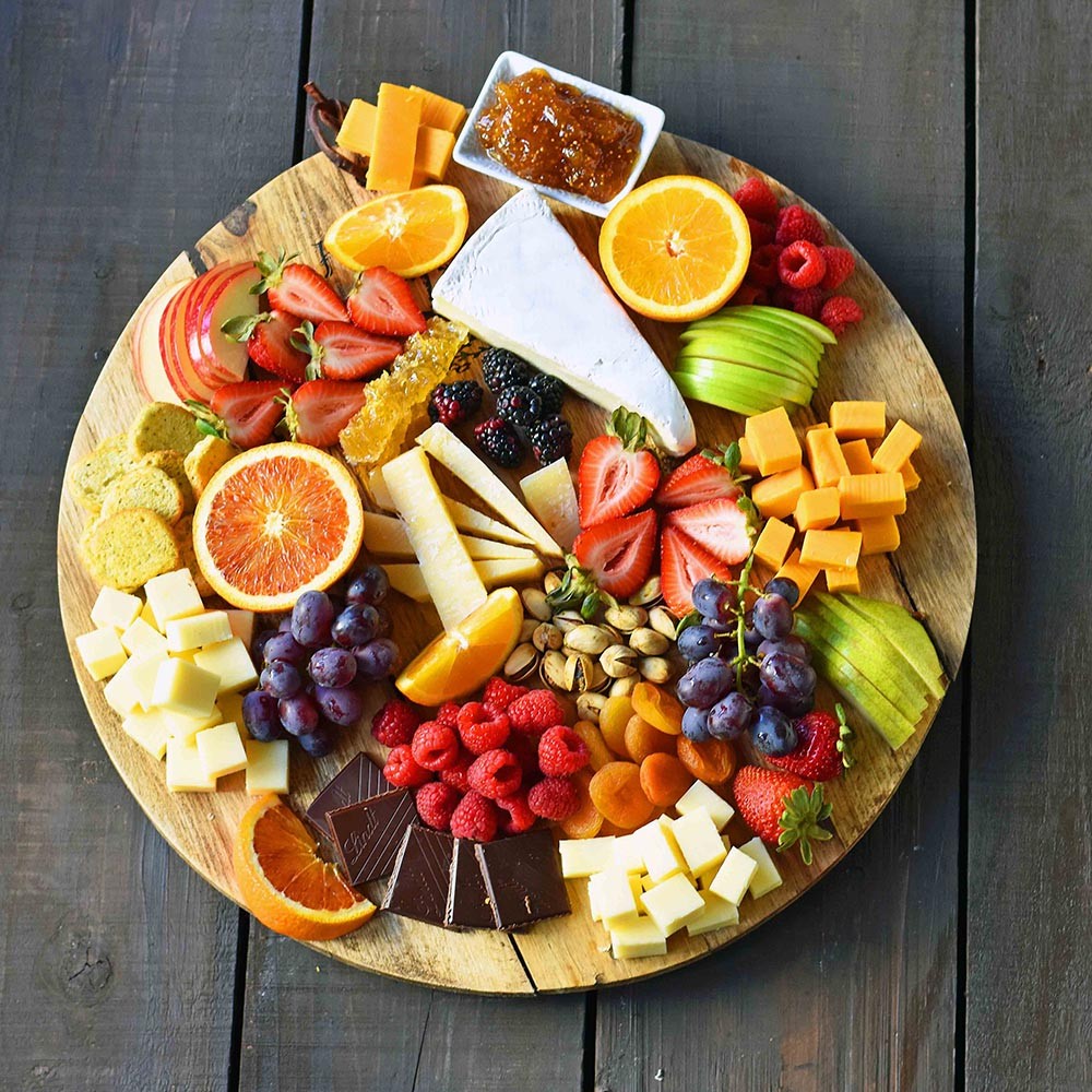 Cool Gift, Round Rotating Wooden Display Plate, Available in Different Sizes