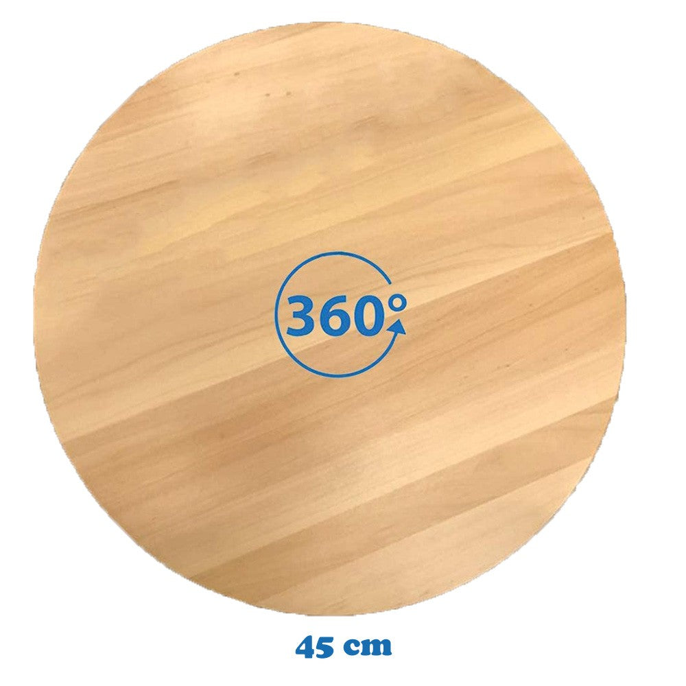 Cool Gift, Round Rotating Wooden Display Plate, Available in Different Sizes