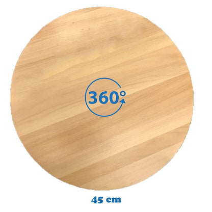 Cool Gift, Round Rotating Wooden Display Plate, Available in Different Sizes
