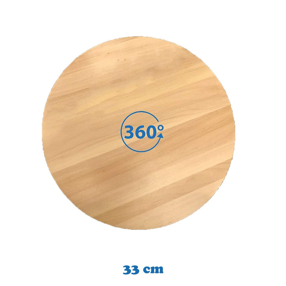 Cool Gift, Round Rotating Wooden Display Plate, Available in Different Sizes