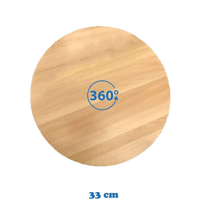Cool Gift, Round Rotating Wooden Display Plate, Available in Different Sizes