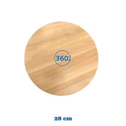Cool Gift, Round Rotating Wooden Display Plate, Available in Different Sizes