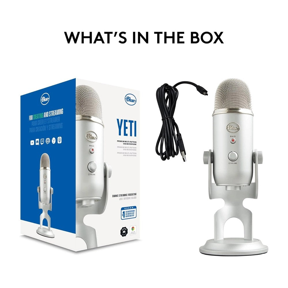 Logitech, Mic Blue Yeti Silver