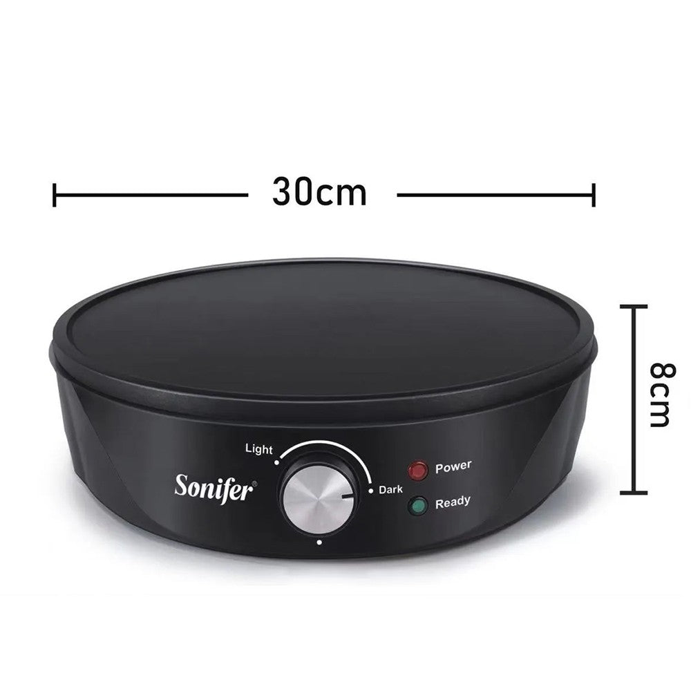 Sonifer, SF-6072, Crepe Maker Black 1200 W