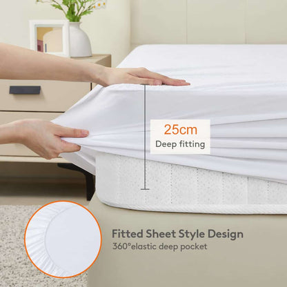 Cool Gift, Waterproof Microfiber Mattress Cover Elastic corners, Available in Different Sizes
