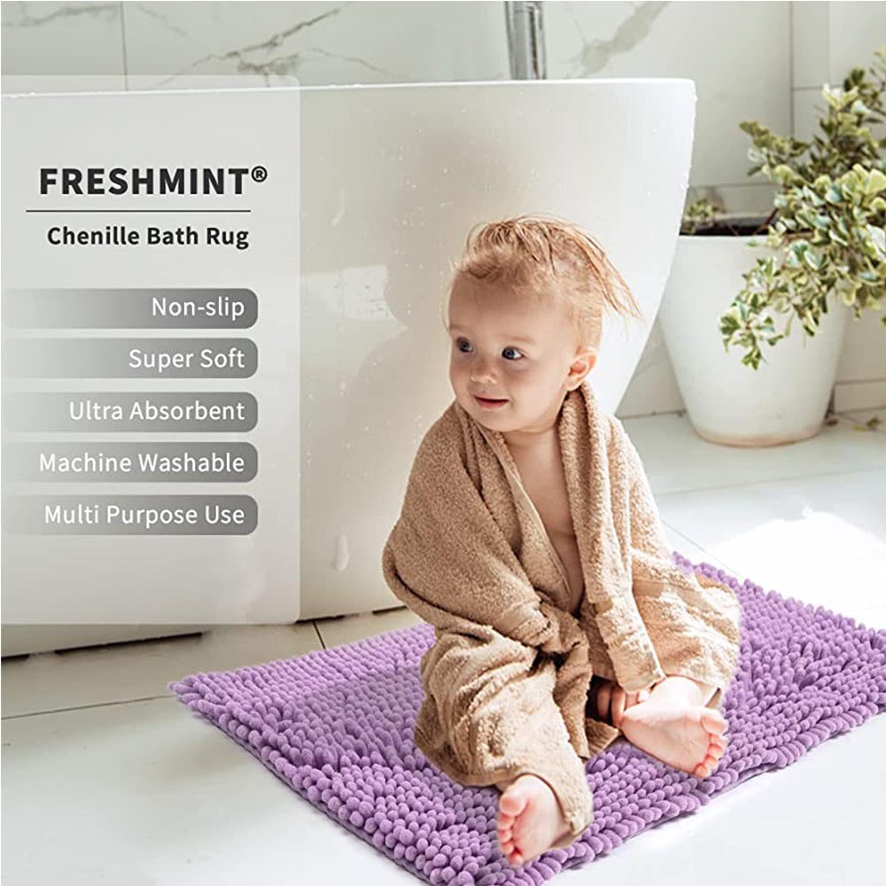 Cool Gift, Bathroom Rugs Soft Non-Slip Mats, 50X80Cm, Available in Different Colors