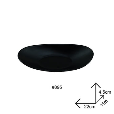 Cool Gift, Salad Bowl Black Melamine Dinnerware, Available in Different Sizes