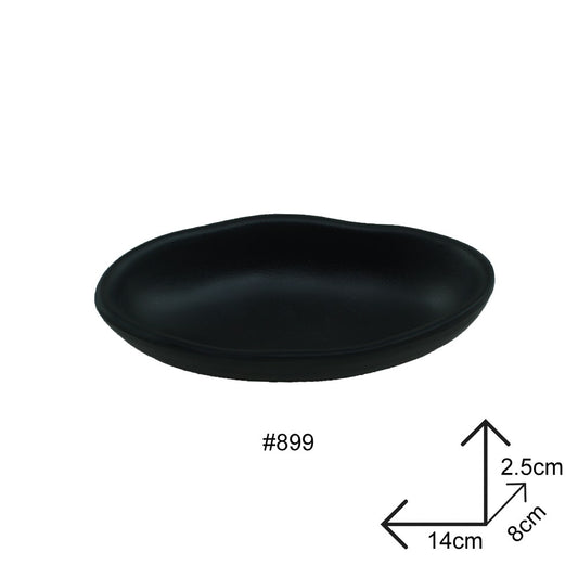 Cool Gift, Bowl Black Melamine Dinnerware