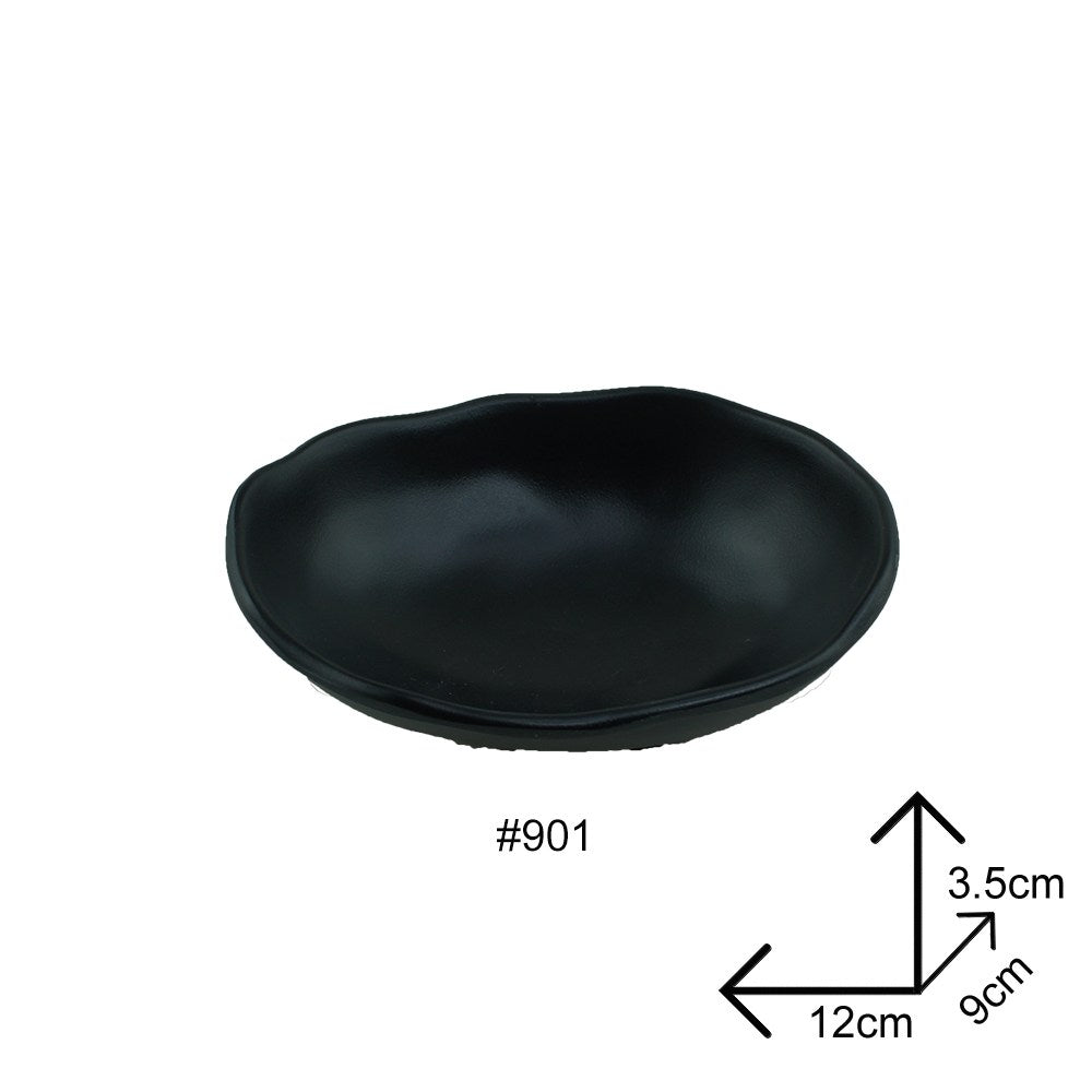 Cool Gift, Bowl Black Melamine Dinnerware