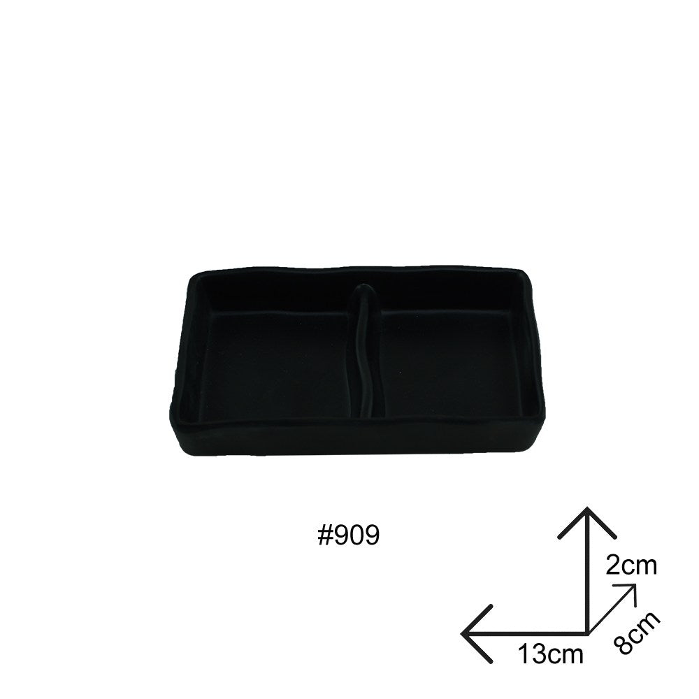 Cool Gift, Sauce Dip Plate Black Melamine Dinnerware