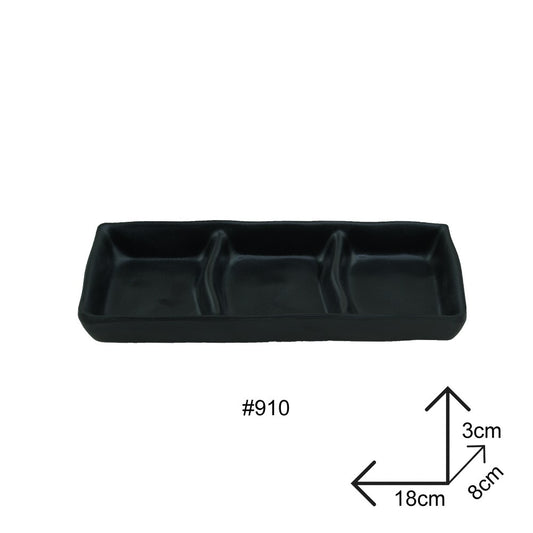 Cool Gift, Sauce Dip Plate Black Melamine Dinnerware