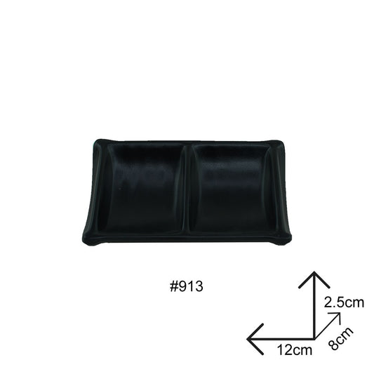 Cool Gift, Sauce Dip Plate Black Melamine Dinnerware