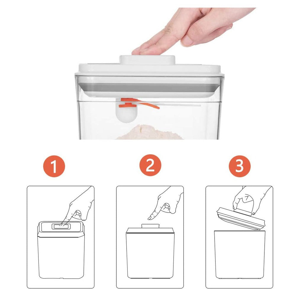 Cool Gift, Pop Up Air Tight Food Storage Containers With Airtight Lids, Available in Different Sizes