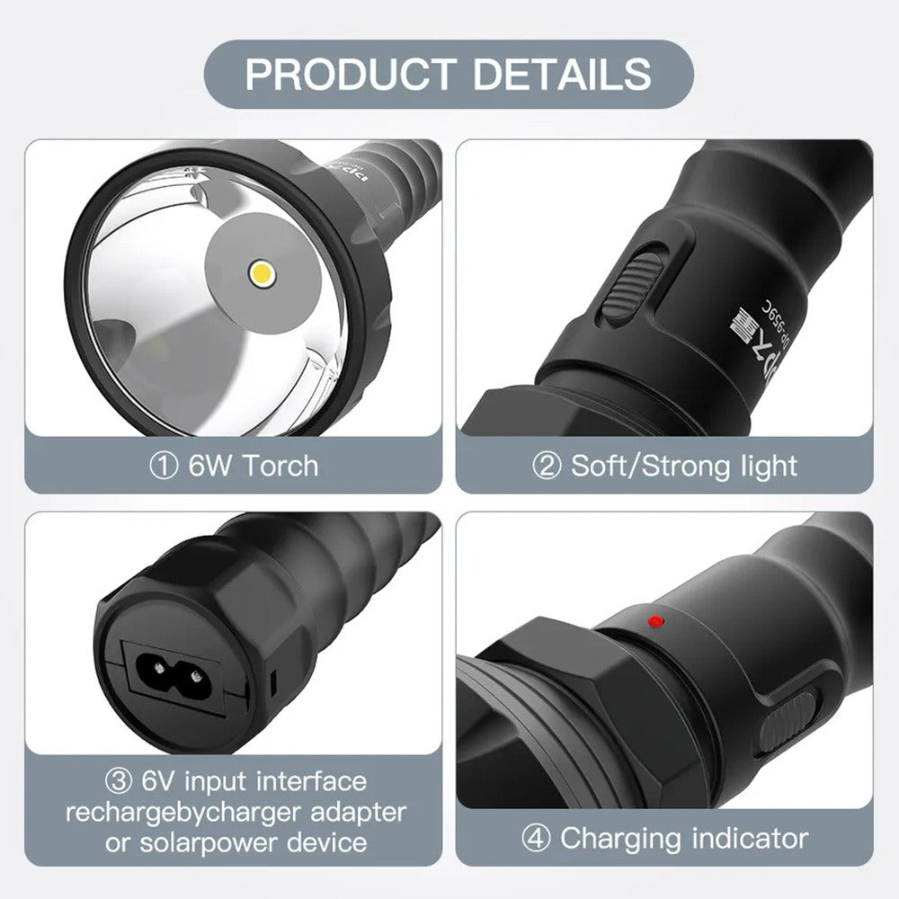 Dp,959C, Super Bright Camping Rechargeable Torches Led Flashlight