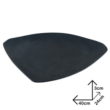 Cool Gift, Large Plate Black Melamine Dinnerware, Available in Different Sizes