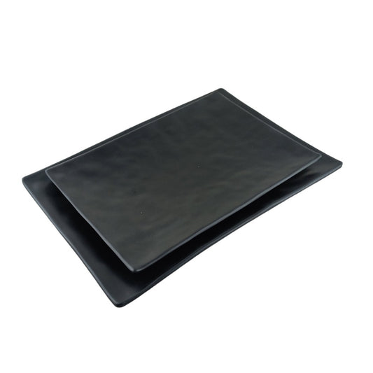 Cool Gift, Plate Black Melamine Dinnerware, Available in Different Sizes