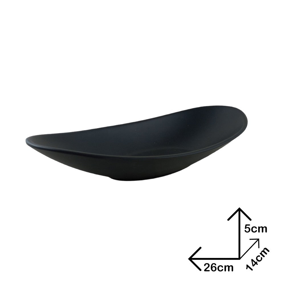 Cool Gift, Serve Plate Black Melamine Dinnerware
