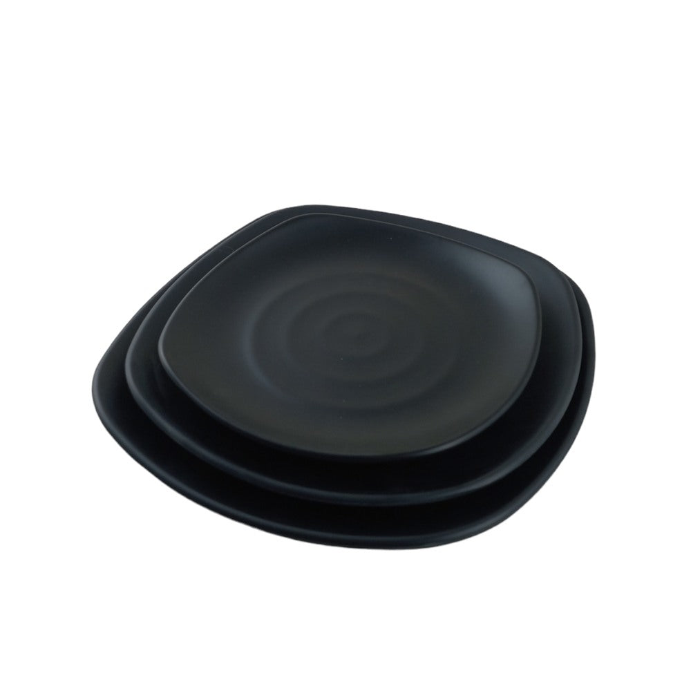 Cool Gift, Dinner Plate Black Melamine Dinnerware, Available in Different Sizes