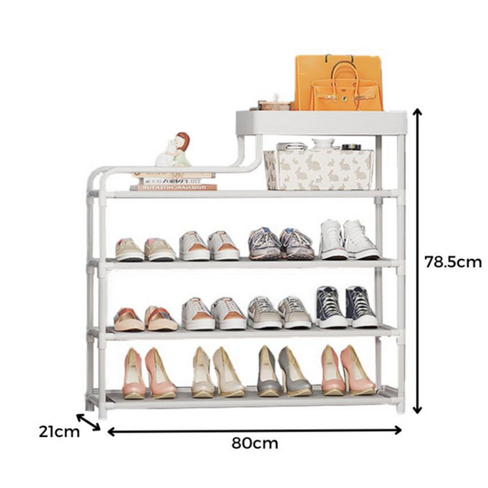 Cool Gift, Shoe Rack With Tray W:80Cm, Available in Different Colors
